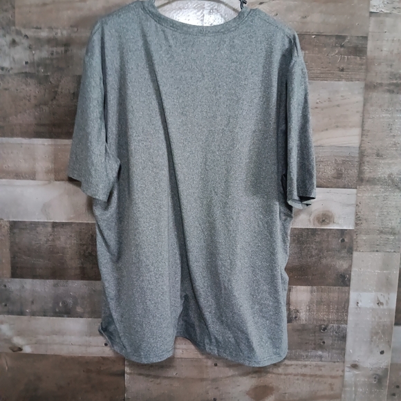 Gray Graphic Tee with Multicolor Print - Picture 2 of 2